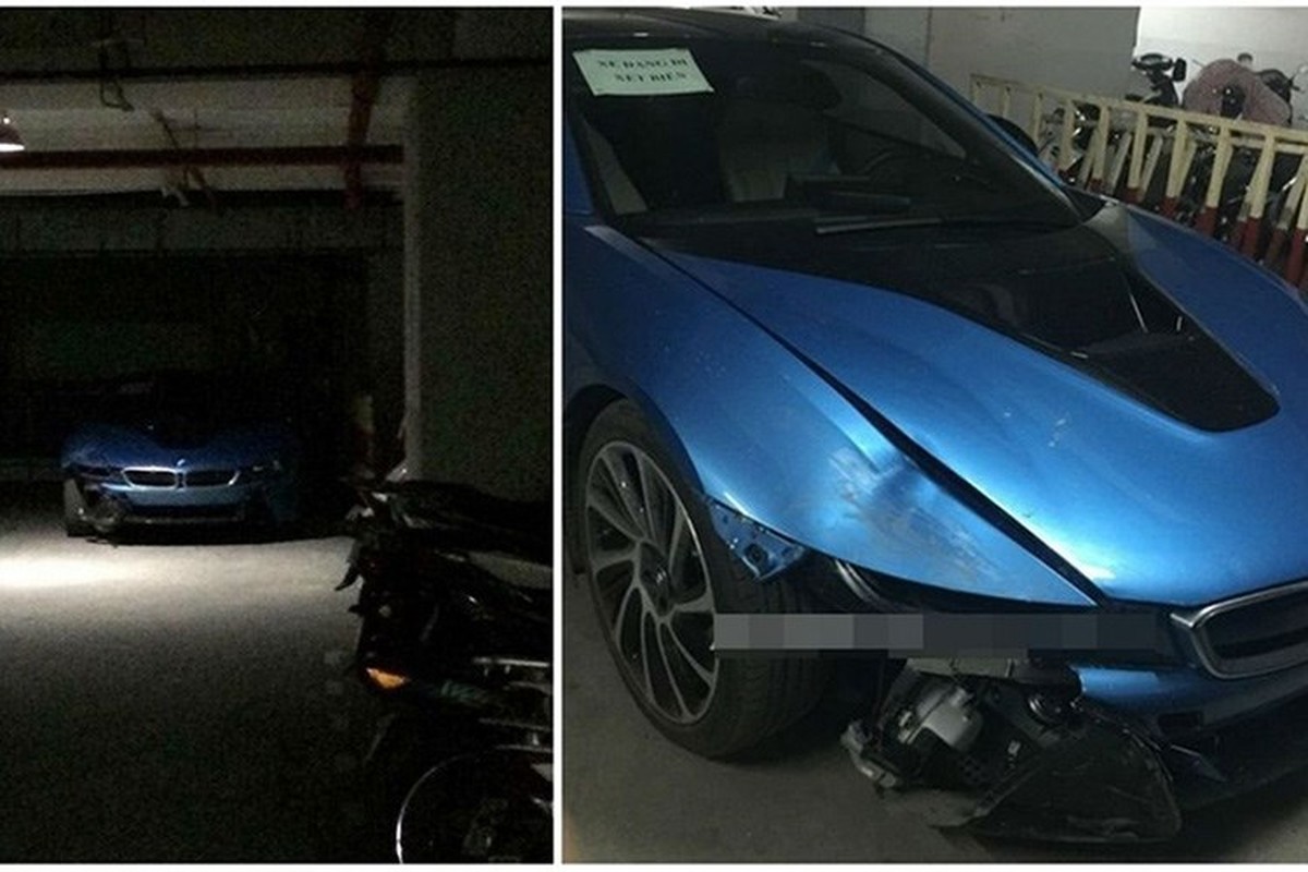 Vua xuat vien, sieu xe BMW i8 da 